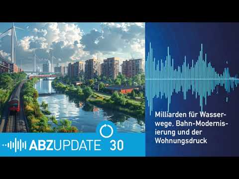 ABZ Update: Milliarden für Wasserwege, Bahn-Modernisierung und der Wohnungsdruck
