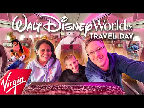 WALT DISNEY WORLD TRAVEL DAY ✈️ Virgin Atlantic | Manchester UK 🇬🇧 to Orlando ✨