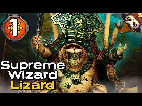 THE ULTIMATE WIZARD LIZARD WAKES! | Hexoatl Lizardmen | Total War Warhammer 3 IE Campaign #1