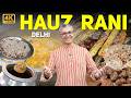 Delhi Hauz Rani Non Veg Street Food Tour L Rotiwale Chicken Nahari Keema Kali Mirch Kabab