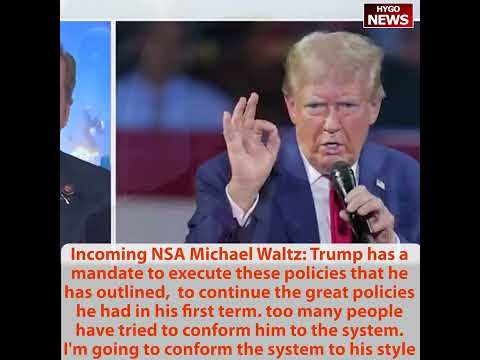 Jennings: coalition ideologically diverse; Incoming NSA Michael Waltz: to do reform
