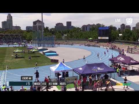 MIXED U13 4X100M HEAT 2 - 2017 SUBWAY STATE RELAY CHAMPIONSHIPS // LAVicTV