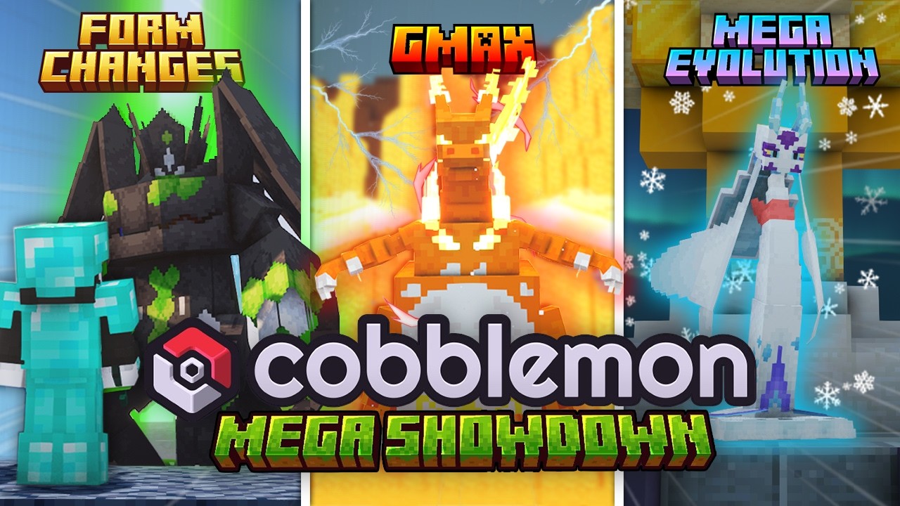 A Very Scuffed Updated Pokémon Guide For Cobblemon Mega Showdown! (Mega Evolution, Dynamax, Z-Moves)