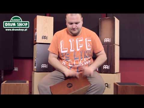drumshop.pl Meinl Bongo Cajon i Maciej Mustafa Giżejewski