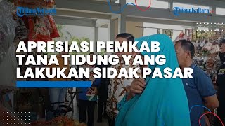 Pemkab Tana Tidung Sidak ke Pasar Imbayut Taka, Pedagang: Bagus, Biar Tau Harga di Pasar