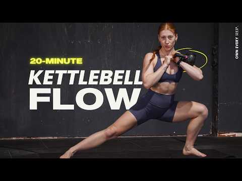 20 Min. Full Body Kettlebell Flow | Single KB Workout - Strength & Conditioning