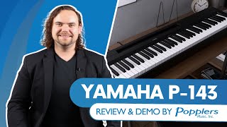 Video thumbnail for Yamaha P-143 88-Key Portable Digital Piano | Features and Playing Demo by Popplers Music by Popplers Music
