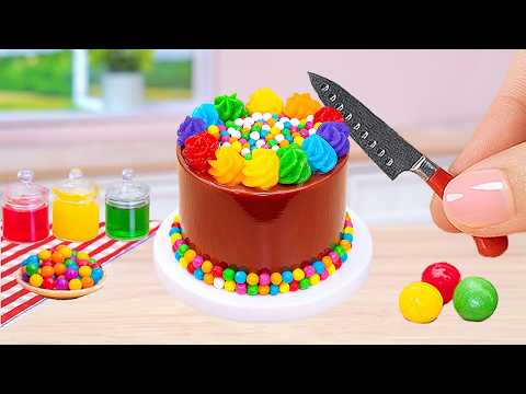 Rainbow KitKat Cake