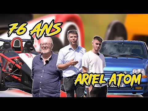 A 76 ans il teste l'Ariel Atom