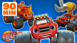 90 MINUTES of Blaze's Ultimate Transformations and Rescues! w/ AJ | Blaze and the Monster Machines
