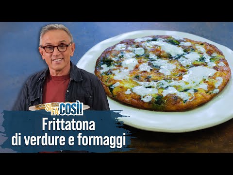 Frittatona di verdure e formaggi con salsa allo yogurt - Si fa così | Chef BRUNO BARBIERI