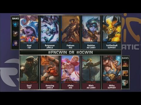 FNC vs OG Game 1 Highlights - FNATIC vs ORIGEN- FINALS EU LCS SUMMER 2015 PLAYOFFS
