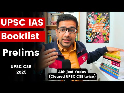 Important Books for UPSC CSE Prelims 2026 | Booklist for IAS Exam
