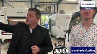 Adria Aviva 522 PT FULL OPTIONS nu met € 3354,= korting bij Meerbeek Caravans & Campers