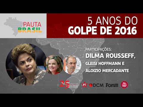 5 anos do golpe de 2016, com Dilma Rousseff, Gleisi Hoffmann e Aloizio Mercadante