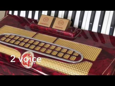 Paolo Soprani 2 voice 72 bass Piano Accordion