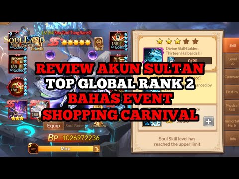 REVIEW AKUN SULTAN TOP 2 GLOBAL SERVER 270 + BAHAS EVENT SHOP CARNIVAL + NEW REEDEM CODE|SLR