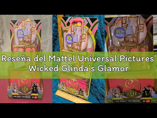 Vídeo relacionado con Mattel Universal Wicked Glinda - Muñeca de Moda y Accesorios con Cabello Rubio Peinado, Posibilidad y Aspecto de Uniforme Escolar extraíble
