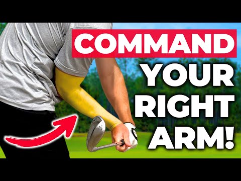 How To Finally Command Your Right Arm In Golf Swing! (Stop It Taking Over)