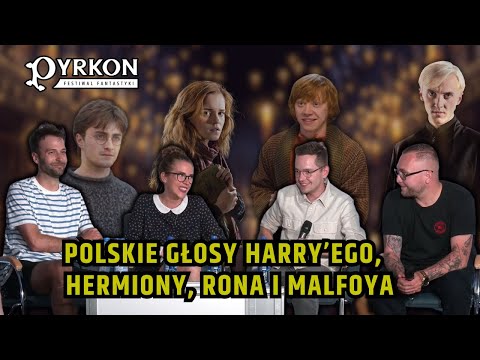 Aktorzy głosowi z filmów HARRY POTTER - polski dubbing | Q&A Pyrkon 2023