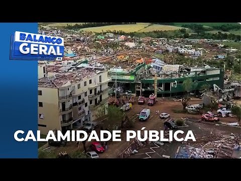 Tornado no Paraná: governador decreta calamidade pública; 90% de Rio Bonito do Iguaçu foi destruído