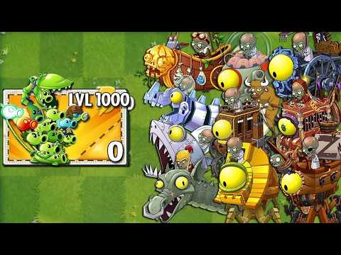 All PEA Plants Level 1 vs All Zombots - Which Zombot 's Strongest? - Pvz 2 Zomboss Battlez