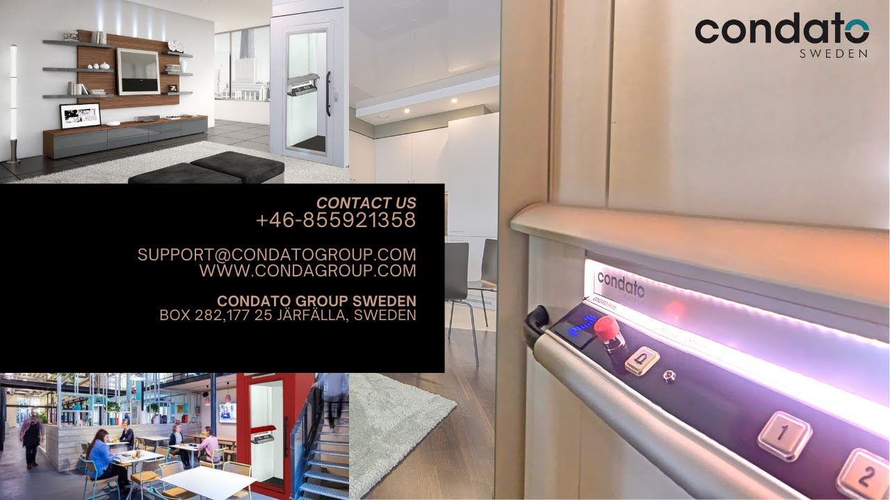 Condato Sweden - Home Lift From Factory to Customer (ลิฟท์บ้านระบบสกรู Condato จากสวีเดน)