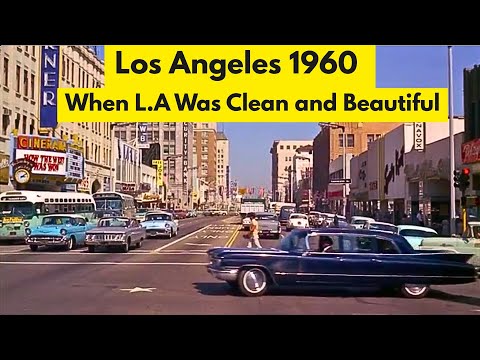 Los Angeles 1960s in color - Beverly Hills, Santa Monica [Remastered, Colorized]