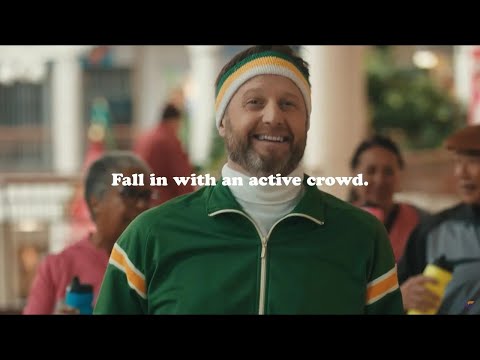 Fall in with an active crowd.
