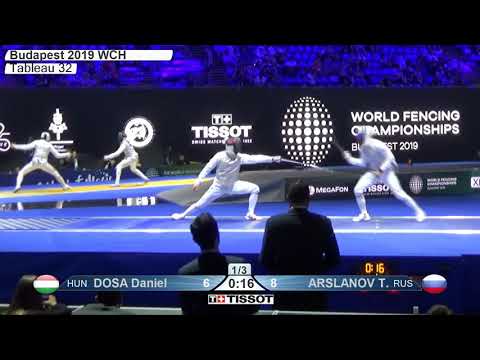 2019 244 T32 02 M F Individual Budapest HUN WCH BLUE DOSA HUN vs ARSLANOV RUS