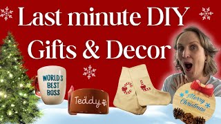 Last-Minute Cricut Christmas Crafts 🎄 Easy DIY Gifts & Decorations (Fast & Budget-Friendly)