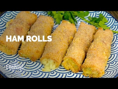 Ham rolls: with cheese and mushrooms, so delicious and easy!