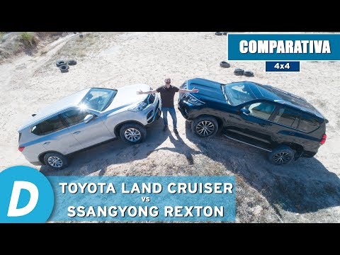 Comparativa 4×4 ¡al límite!:Toyota Land Cruiser vs SsangYong Rexton | Prueba offroad | Diariomotor