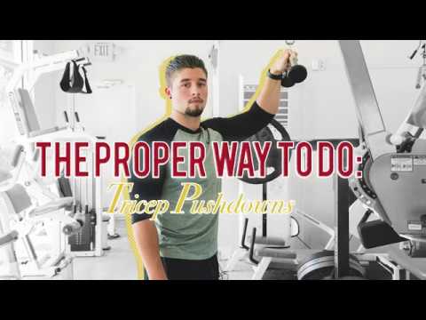 Simple and Easy: Tricep Pushdown Exercise by Caleb Castillo