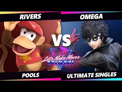 Let's Make Moves Miami - Rivers (Diddy Kong) Vs. omega (Joker) SSBU Ultimate Tournament