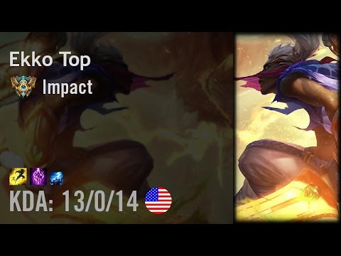 Ekko Top vs Trundle - Impact - NA Challenger Patch 6.15