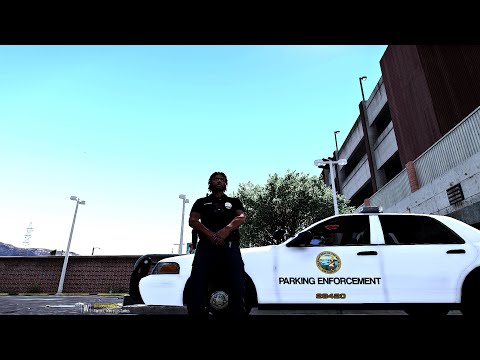 Grand Theft Auto 5 PLAYING AS A LOS SANTOS PARKING ENFORCEMENT POLICE OFFICER