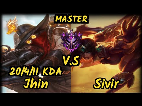 S04 Upset (JHIN) vs SIVIR - 20/4/11 KDA BOTTOM ADC GAMEPLAY - EUW Ranked MASTER