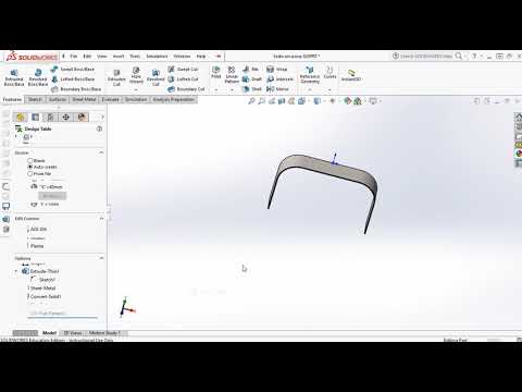 IPAO1718-030, SolidWorks, IQS, Sheetmetal, Optimisation, Parameters, Equations