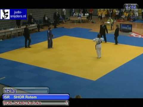 Judo 2009 Koper: Shor (ISR) - Szabo (HUN) [-52kg].