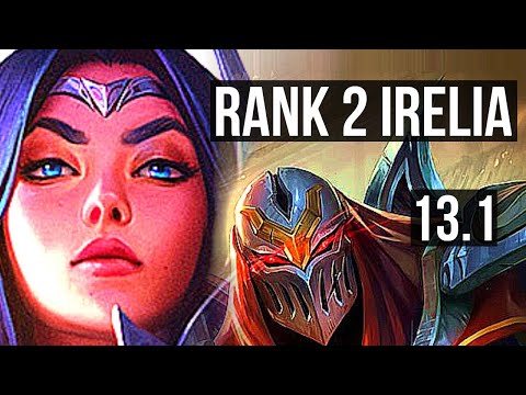 IRELIA vs ZED (MID) | Rank 2 Irelia, Rank 8, 6/1/5 | EUW Challenger | 13.1