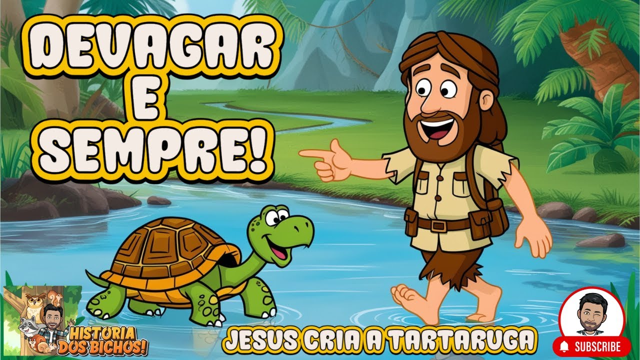 🌿🐢Proteção E Paciência! Jesus Cria Tartaruga🐢🌿 | HISTÓRIAS DOS BICHOS |