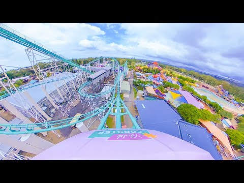 Gold Coaster - Dreamworld - Onride - 4K - Wide Angle