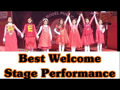 Best 2023 welcome song Stage  performance kashmir Model public college Chitra Topi bagh ajk
