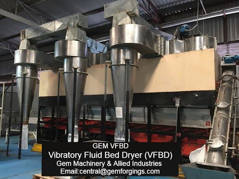 Mild steel automatic vibratory fluid bed dryer, for industri...