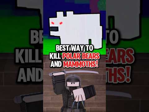 The BEST WAY to kill MAMMOTHS and POLAR BEARS in 99 Nights in the Forest!! #roblox