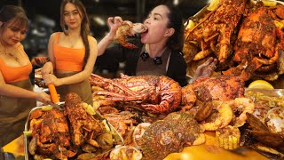 SEAFOOD OVERLOAD MUKBANG na ang TATABA at NAGLALAKIHAN | Lobster, Crab, Curacha, Hipon etc.