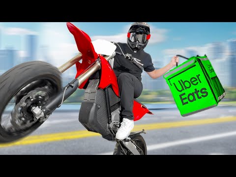 Uber Eats on a Stark Varg