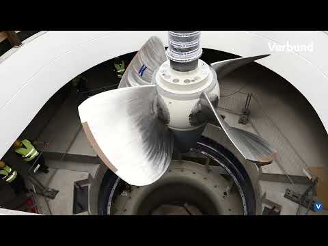 Murkraftwerk Gratkorn: Montage der Turbinen (September 2023) | VERBUND