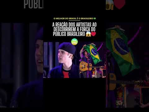 Respeita que aqui é Brasil, pô! 🇧🇷❤️ #gringos #cantores #beyonce #justinbieber #oliviarodrigo